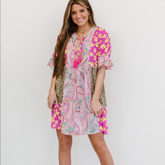 ODDI PATCHWORK DRESS - Picture 5 of 11